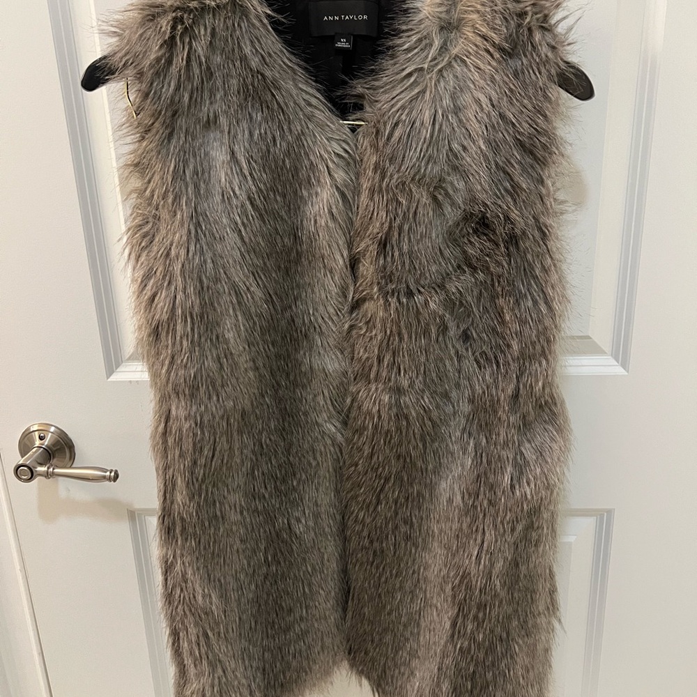 Ann Taylor Faux Fur Vest